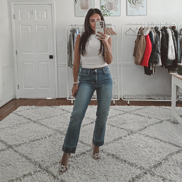 Frame Le High Straight Leg Crop Jeans Size 26 - Picture 2 of 10